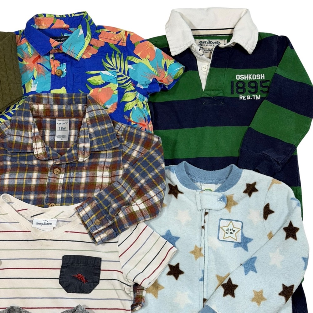 Baby Boy's Clothing Lot 18-24M Gap Zara OshKosh Tommy Bahama 17pc Bundle - Picture 2 of 16